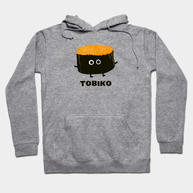 Tobiko - Flying Fish Roe Sushi Hoodie by Coffee Squirrel